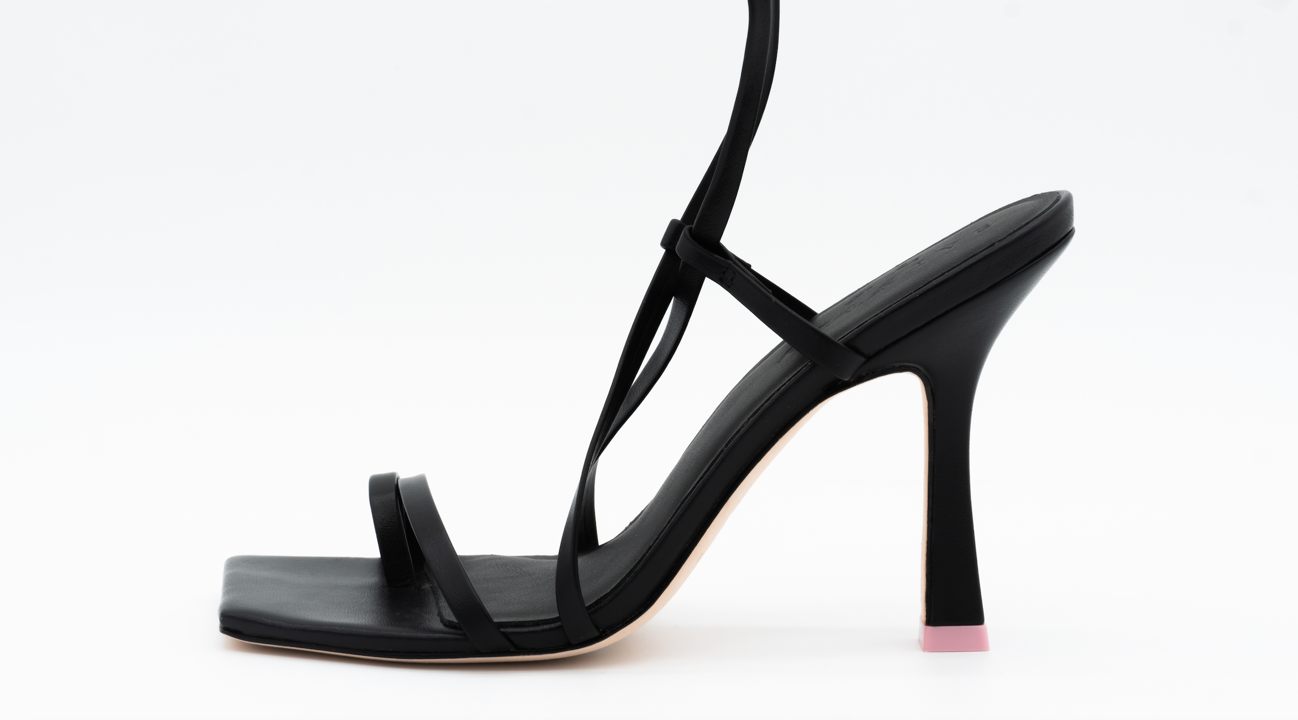 The Wrap Sandal - Black Nappa – Margaux